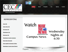 Tablet Screenshot of cec.dixie.edu