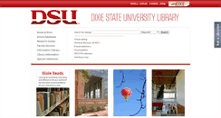 Desktop Screenshot of library.dixie.edu