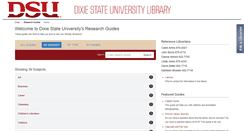 Desktop Screenshot of libguides.dixie.edu