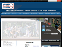 Tablet Screenshot of baseball.dixie.org